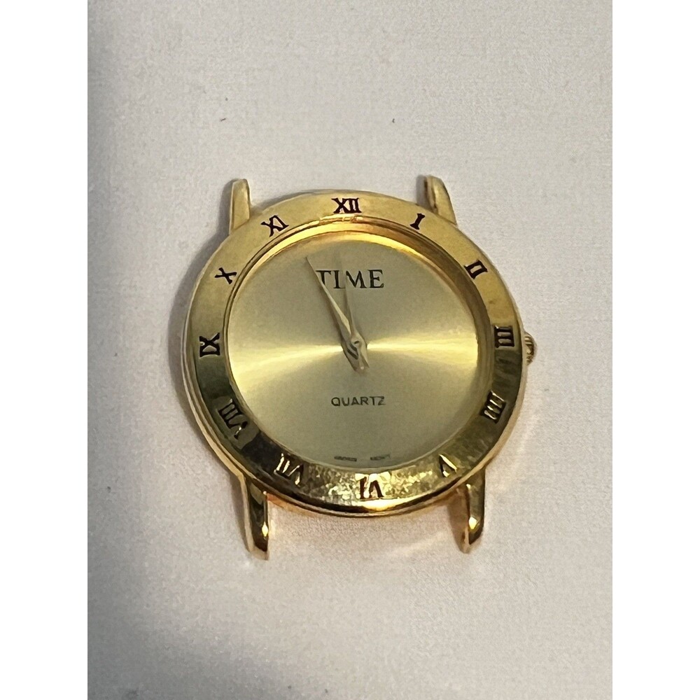 Time Magazine Promo Ladies Gold Tone Quartz Watch Face